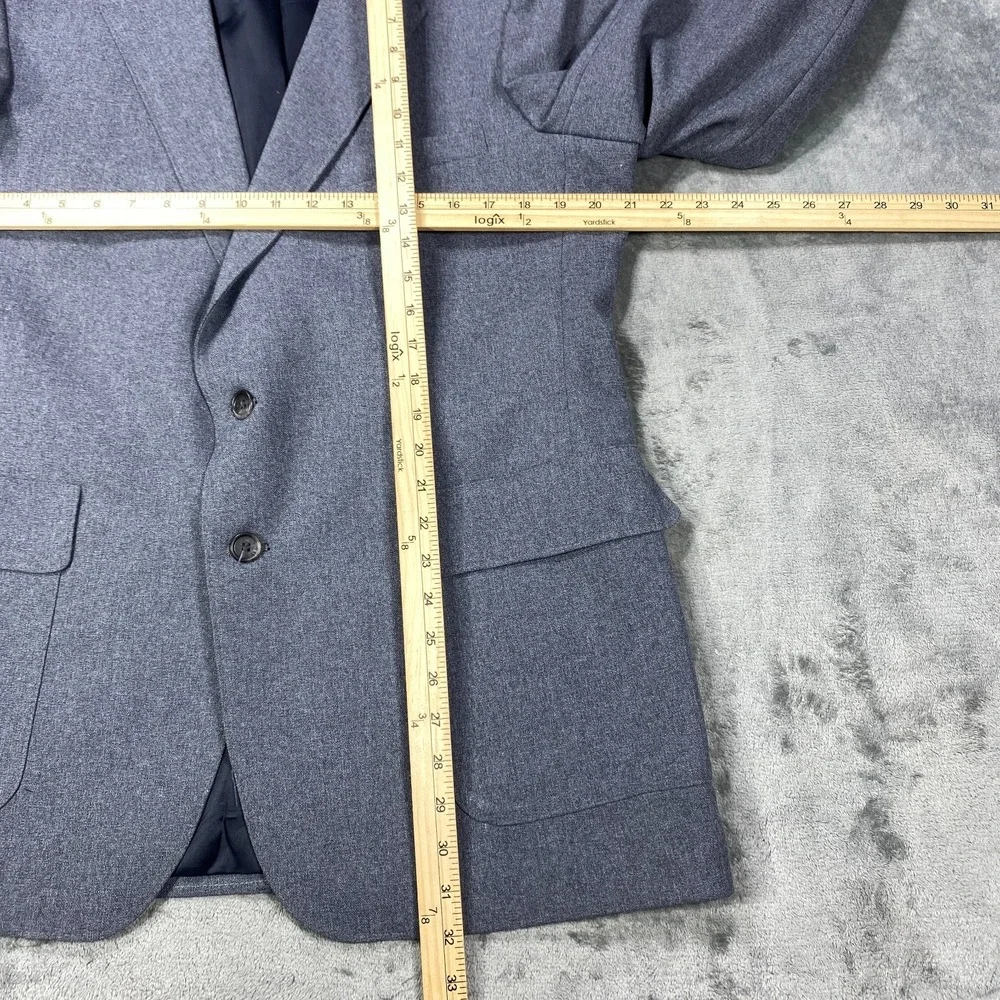 Vintage Levis Action Suit Blazer Mens 44R Gray Two Button Sport Coat Jacket 70s